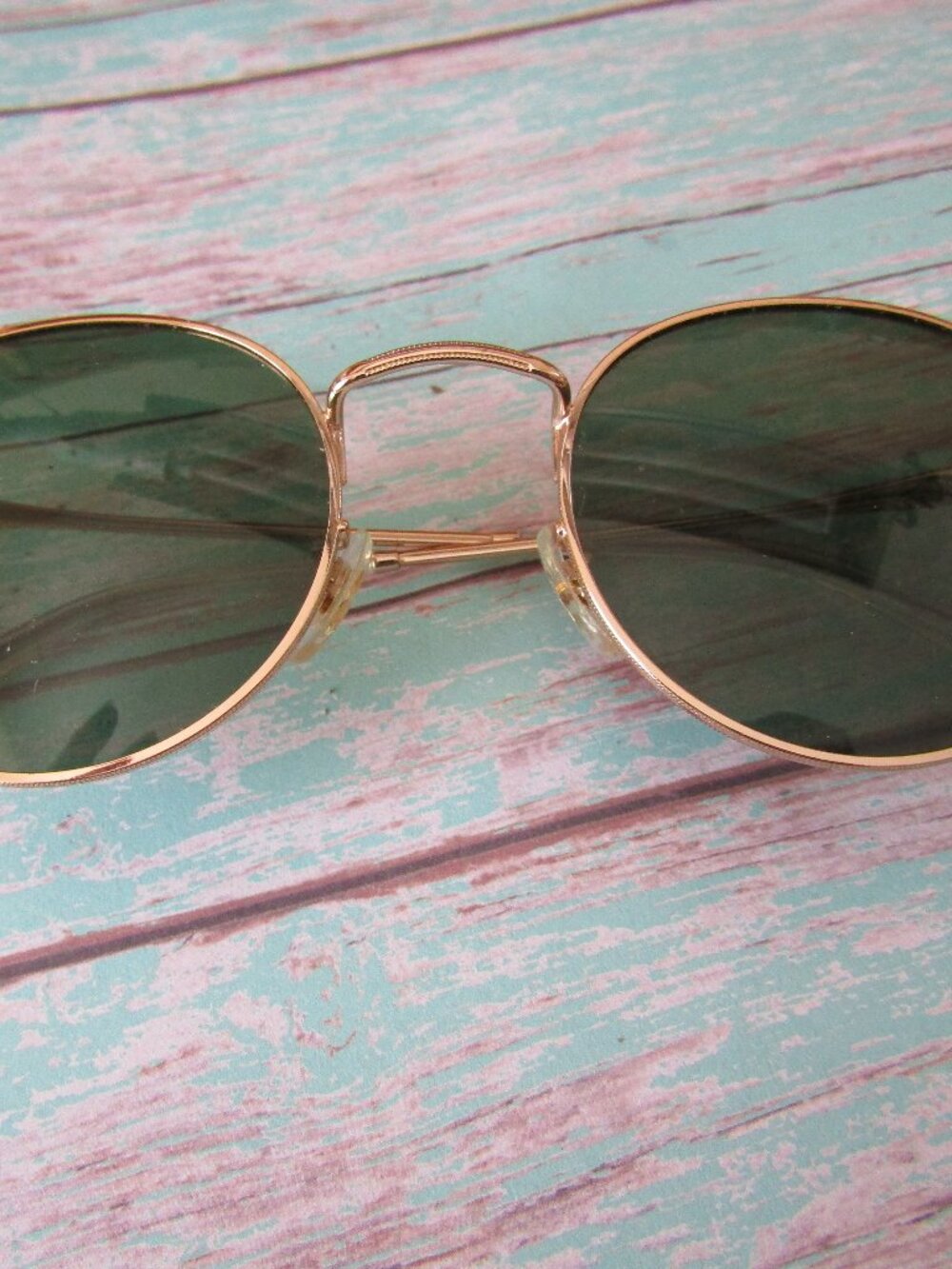 Mens WMP Nevada Goldtone Green Tint Oval Sunglasses C51022-148 Wearme Pro